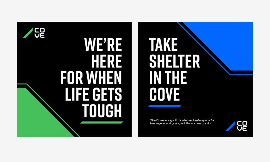 Social media posts for cove