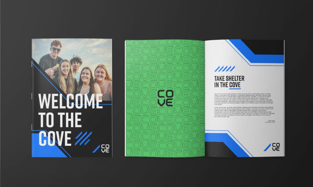 A magazine cover and spread for Cove